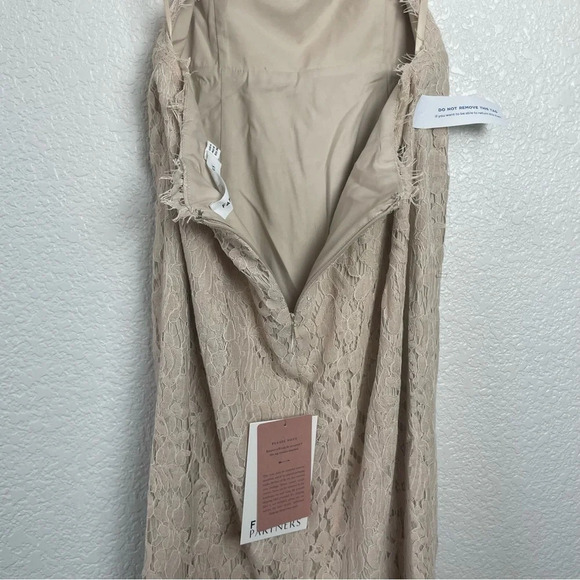 NWT BHLDN Fame and Partners Rain Column Dress Champagne Size 4 Wedding Bridal - Picture 6 of 15